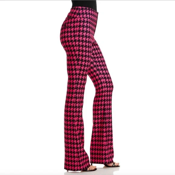 Alice and Olivia Olivia Houndstooth Bootcut Pants - 150th Anniversary Exclusive